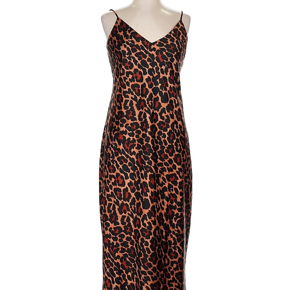J. Crew Animal Print Slip Dress